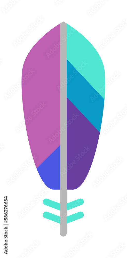 Poster wing bird icon. simple color elements of feather icons for ui and ux, website or mobile application