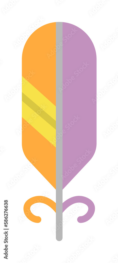 Poster wing bird icon. simple color elements of feather icons for ui and ux, website or mobile application