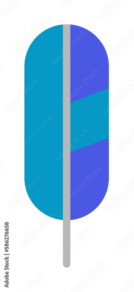 Poster wing bird icon. simple color elements of feather icons for ui and ux, website or mobile application