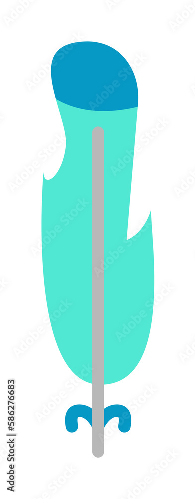 Poster wing bird icon. simple color elements of feather icons for ui and ux, website or mobile application