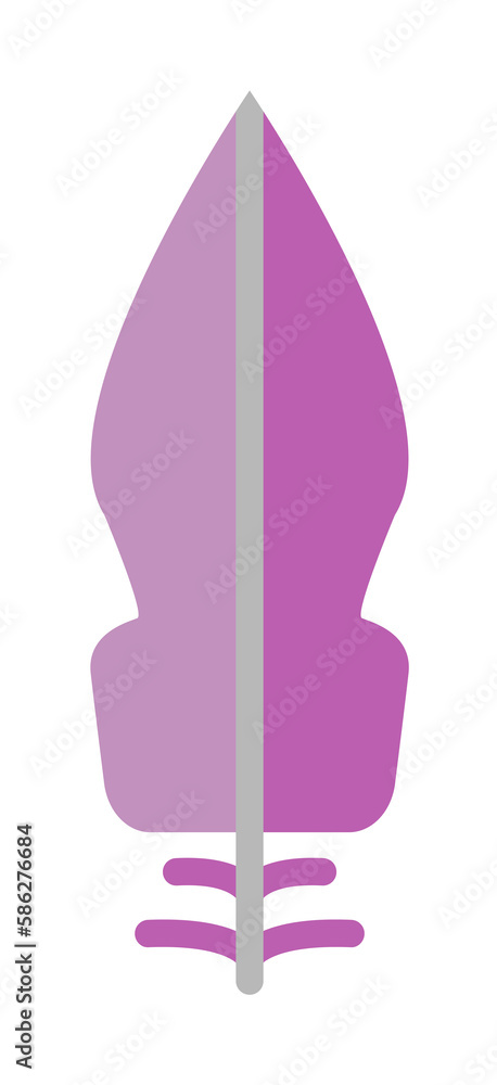Poster wing bird icon. simple color elements of feather icons for ui and ux, website or mobile application