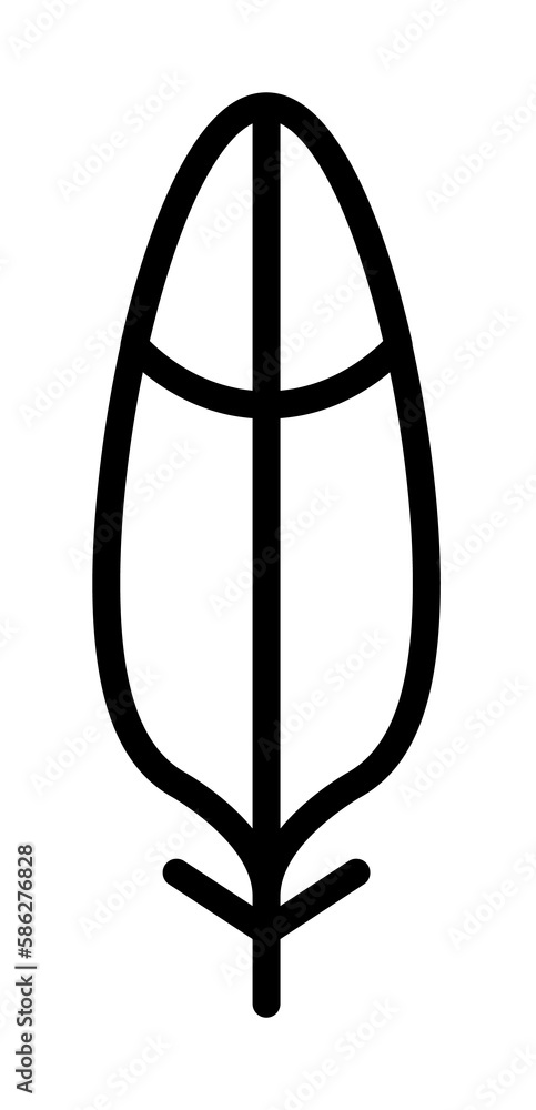 Poster wing bird icon. simple line, outline elements of feather icons for ui and ux, website or mobile appl