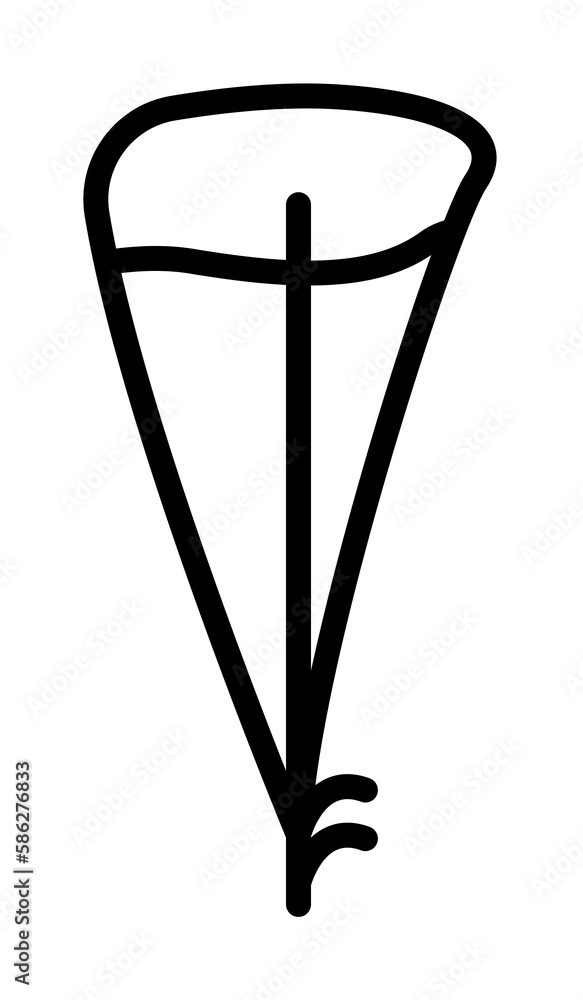 Poster wing bird icon. simple line, outline elements of feather icons for ui and ux, website or mobile appl