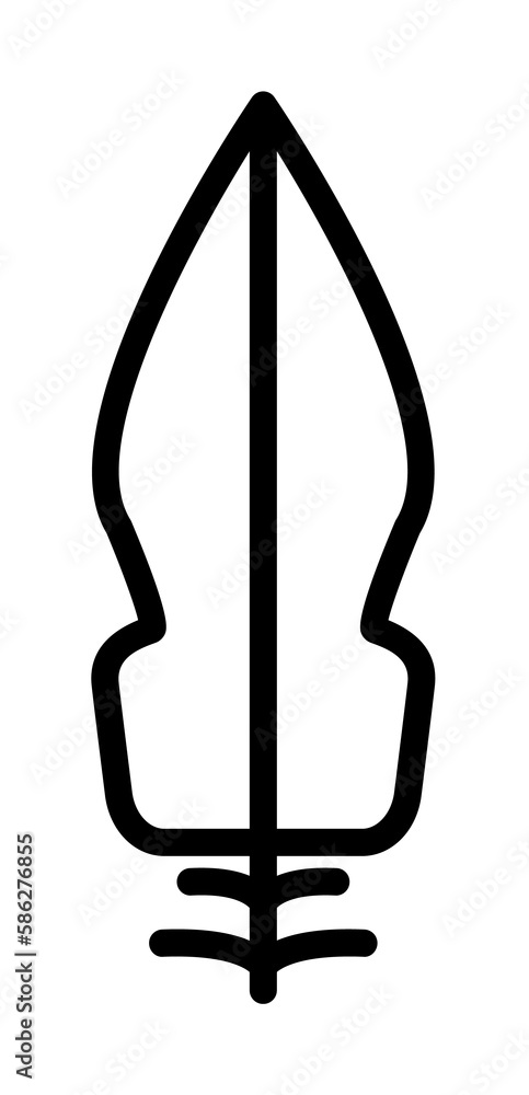 Poster wing bird icon. simple line, outline elements of feather icons for ui and ux, website or mobile appl
