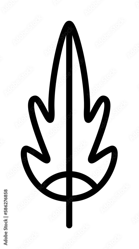 Poster wing bird icon. simple line, outline elements of feather icons for ui and ux, website or mobile appl