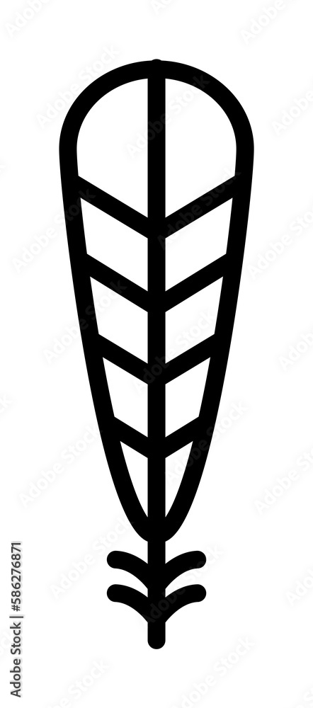 Poster wing bird icon. simple line, outline elements of feather icons for ui and ux, website or mobile appl