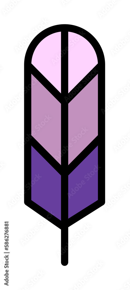 Poster wing bird icon. simple color with outline elements of feather icons for ui and ux, website or mobile