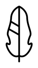 Wing bird icon. Simple line, outline elements of feather icons for ui and ux, website or mobile application