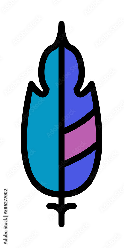 Poster wing bird icon. simple color with outline elements of feather icons for ui and ux, website or mobile