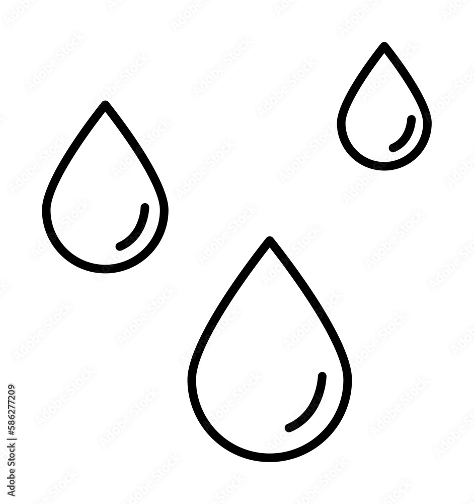 Poster water, firefighter icon. element of firefighter icon. thin line icon for website design and developm