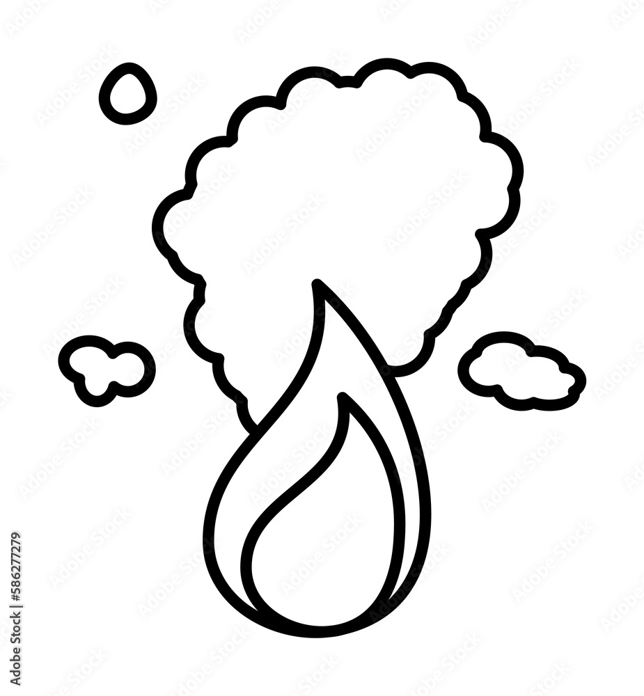 Poster fire, firefighter icon. element of firefighter icon. thin line icon for website design and developme
