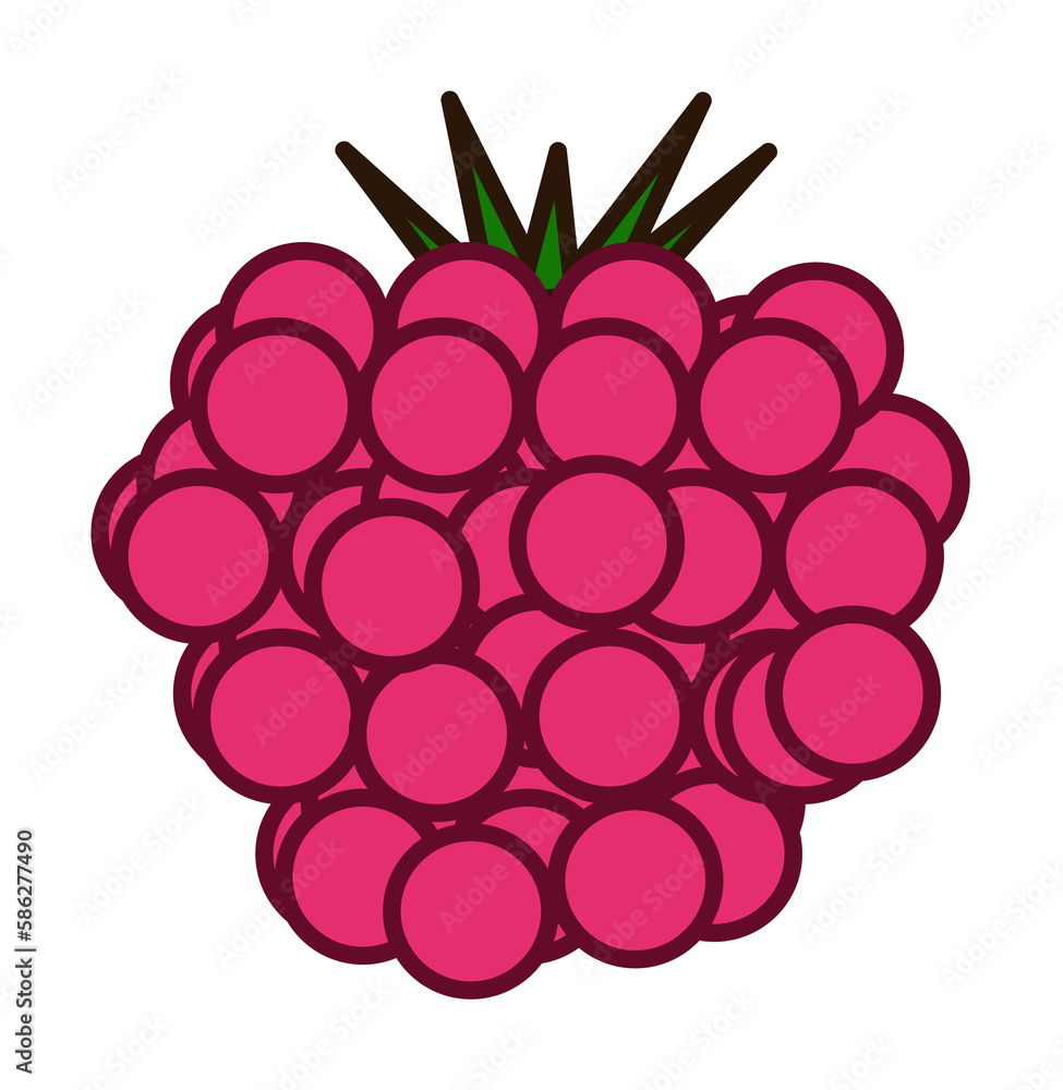 Poster currant colored icon. element of fruits and vegetables icon for mobile concept and web apps. colored