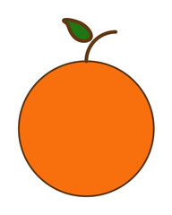 orange colored icon. Element of fruits and vegetables icon for mobile concept and web apps. Colored orange icon can be used for web and mobile. Premium icon