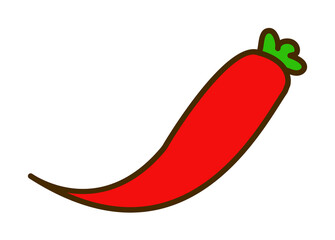 hot peppers colored icon. Element of fruits and vegetables icon for mobile concept and web apps. Colored hot peppers icon can be used for web and mobile. Premium icon