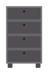 chest of drawers flat icon. Element of furniture colored icon for mobile concept and web apps. Detailed chest of drawers flat icon can be used for web and mobile. Premium icon