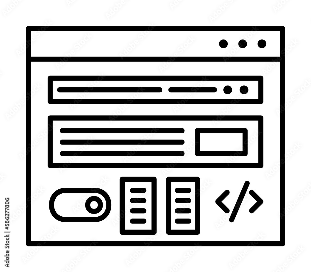 Poster web design icon. element of future business icon