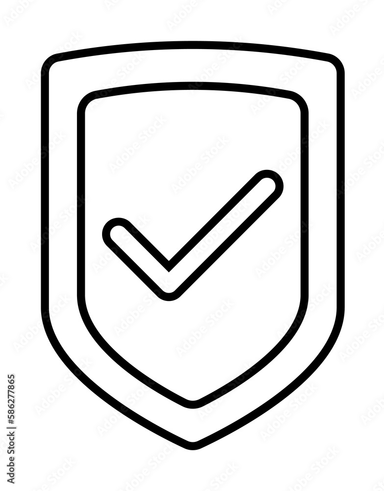 Aufkleber shield icon. element of global logistics icon for mobile concept and web apps. thin line shield icon