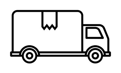 Delivery truck icon. Element of global logistics icon for mobile concept and web apps. Thin line Delivery truck icon can be used for web and mobile