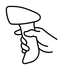 Barcode scanner icon. Element of global logistics icon for mobile concept and web apps. Thin line Barcode scanner icon can be used for web and mobile