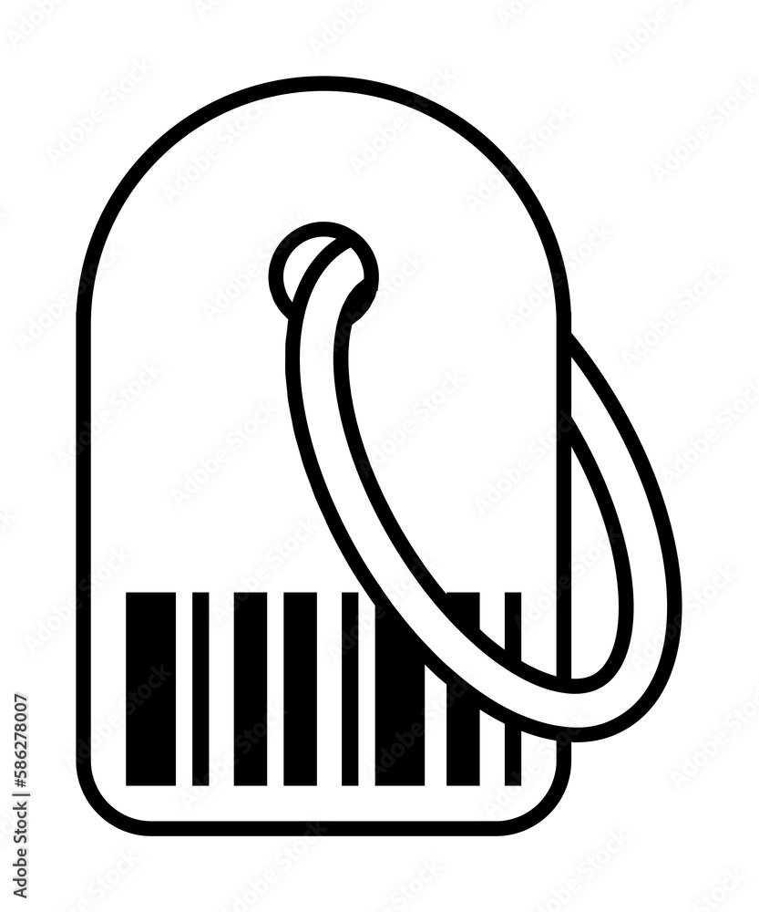 Aufkleber price tag icon. element of global logistics icon for mobile concept and web apps. thin line price ta