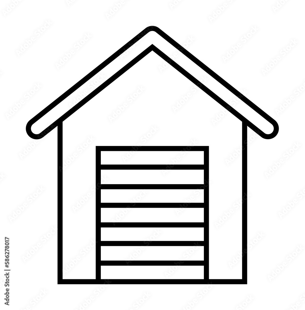 Aufkleber warehouse icon. element of global logistics icon for mobile concept and web apps. thin line warehous