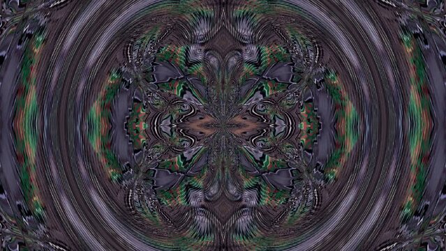 Kaleidoscopic wallpaper seamless loop animation