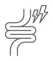 Fototapeta premium health, digestive, problem, system. Element of health icon. Thin line icon for website design and development, app development. Premium icon