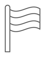 Netherlands flag icon. Element of Holland icon. Thin line icon for website design and development, app development. Premium icon