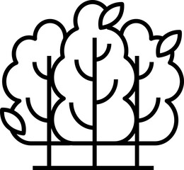 Tree icon. Ecology concept icon style
