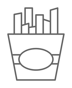 French fries, Holland icon. Element of Holland icon. Thin line icon for website design and development, app development. Premium icon