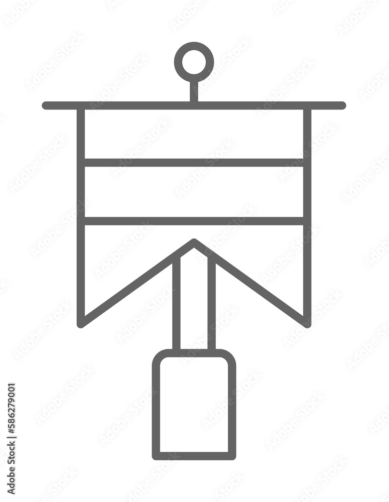 Poster netherlands, flag icon. element of holland icon. thin line icon for website design and development, 