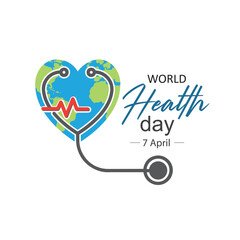 World health day concept. - banner, sticker, vector.