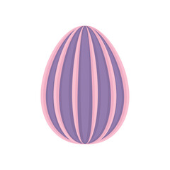 Isolated traditional decorated easter egg Vector illustration