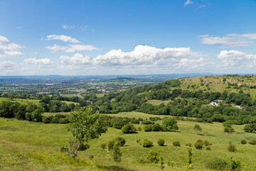 Obraz premium View at Cotswold Edge near Gloucester, Cotswolds, UK