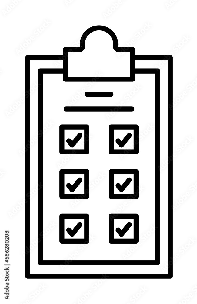 Poster test, document, archive icon. element of human resources for mobile concept and web apps illustratio