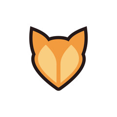 Fox head cartoon animal icon
