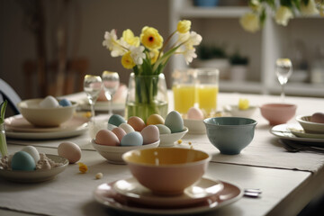 Easter table setting