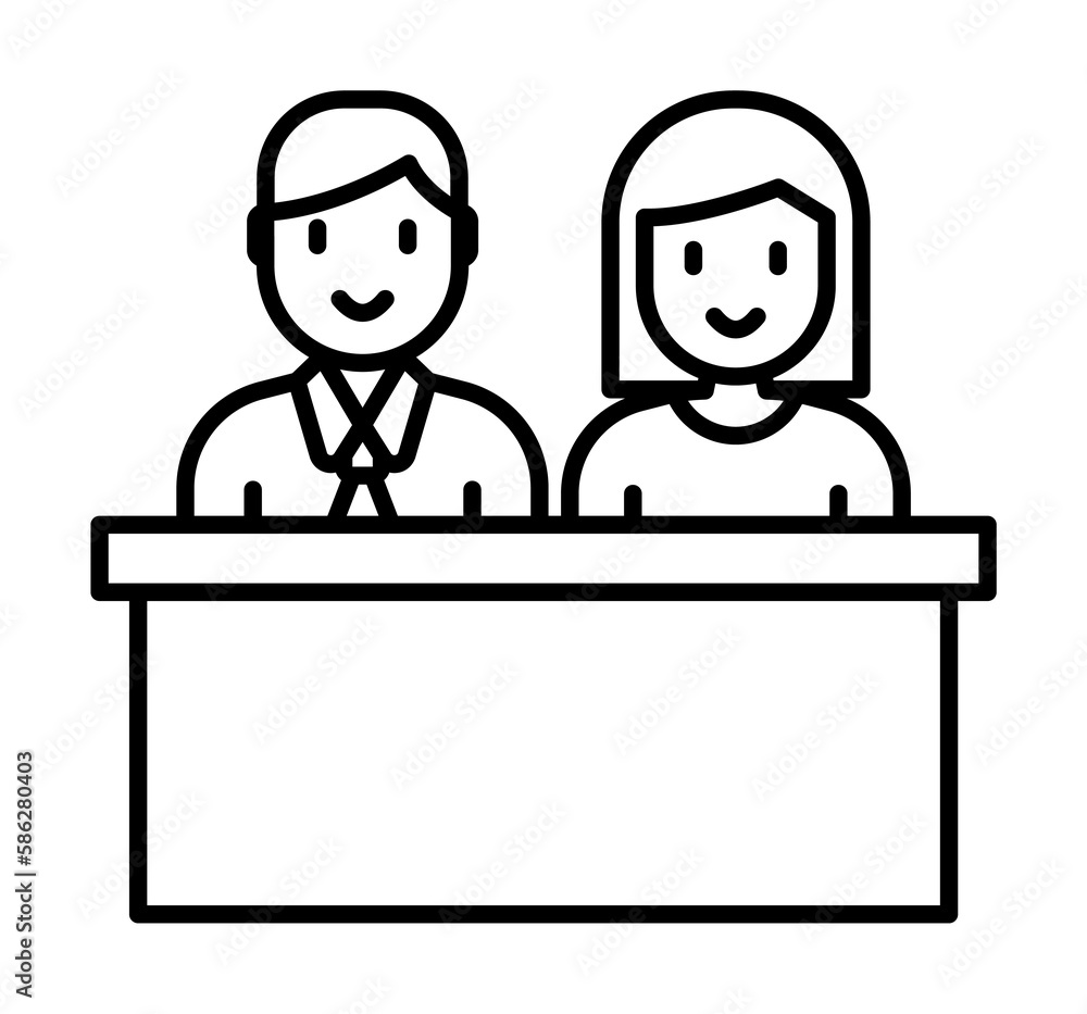 Poster meeting, seo web, people icon. element of human resources for mobile concept and web apps illustrati