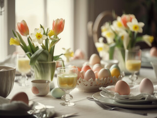 Easter table setting