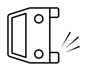 overturned, car, accident, insurance icon. Element of insurance icon. Thin line icon for website design and development, app development. Premium icon