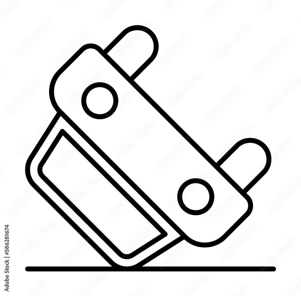 Aufkleber inverted car line icon. element of insurance sign for mobile concept and web apps. thin line inverte