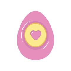 Isolated traditional decorated easter egg Vector illustration