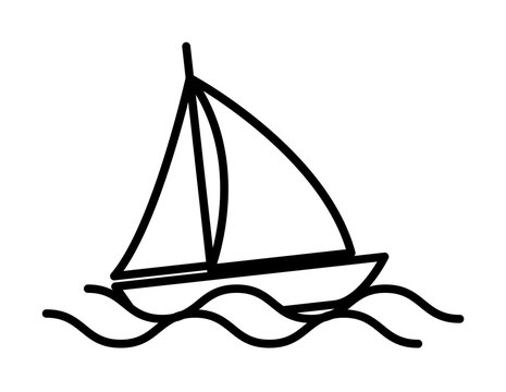 recommend clip art: sailing yacht line icon. Element of insurance sign for mobile concept and web apps. Thin line sailing yacht icon can be used for web and mobile. Premium icon