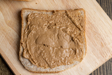 Chocolate peanut paste for a quick breakfast