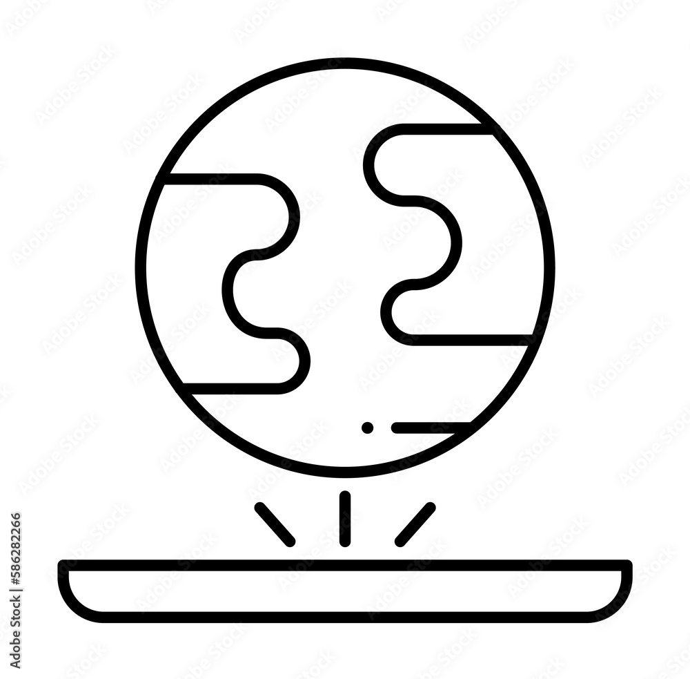 Poster hologram, internet technology icon. element of internet technology icon for mobile concept and web a