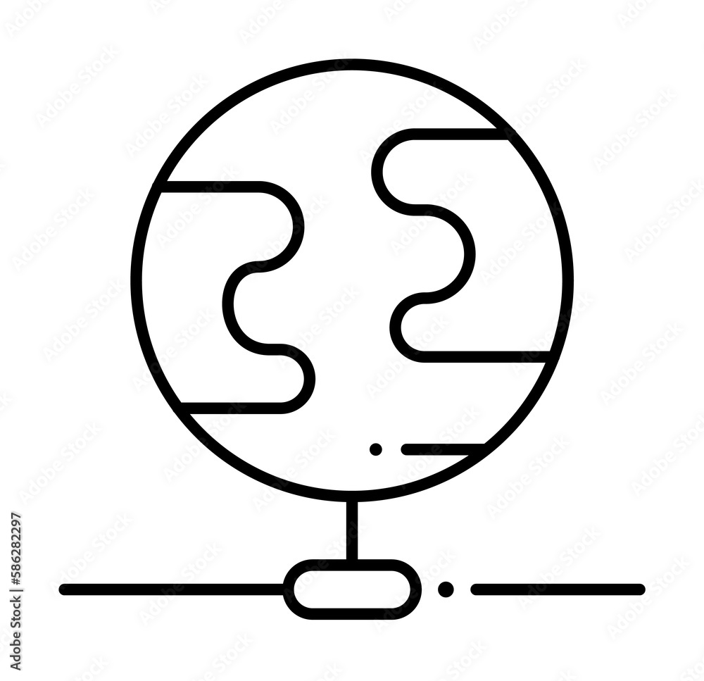 Aufkleber globe network, internet technology icon. element of internet technology icon for mobile concept and 