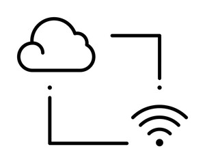 cloud, internet technology icon. Element of internet technology icon for mobile concept and web apps. Thin line cloud, internet technology icon can be used for web and mobile
