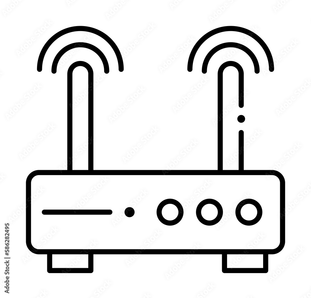 Poster wireless, internet technology icon. element of internet technology icon for mobile concept and web a
