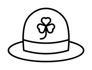 hat, headgear, Ireland icon. Element of Ireland culture icon. Thin line icon for website design and development, app development. Premium icon