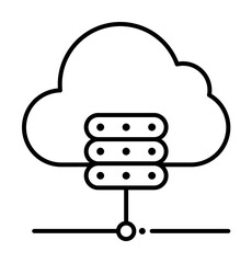server, internet technology icon. Element of internet technology icon for mobile concept and web apps. Thin line server, internet technology icon can be used for web and mobile